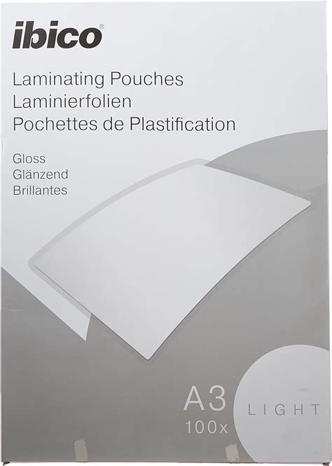 Ibico Basics Pochettes De Plastification A Epaisseur Light Lot De