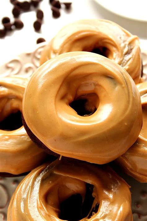 Peanut Butter Glazed Chocolate Donuts Recipe Crunchy Creamy Sweet