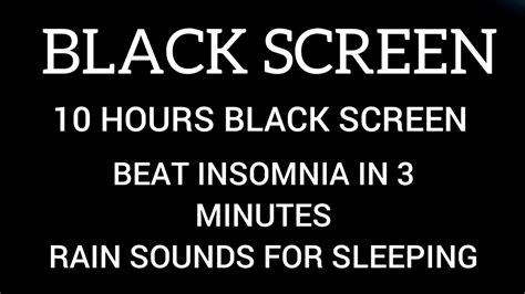 10 Hours Black Screen Rain Sound For Sleep • Black Screen Rain Sounds