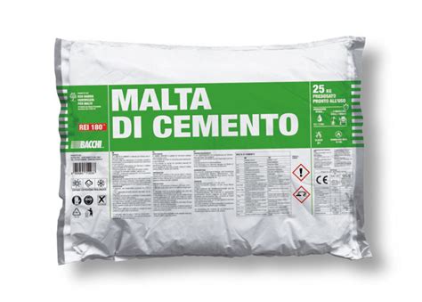 Malta Di Cemento Malte Bacchi Spa