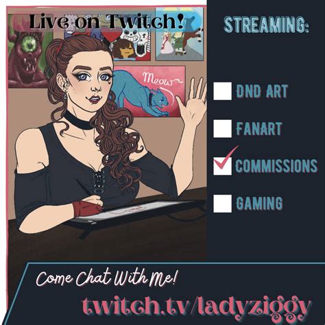 Twitch Streaming Commissions Offline By Ladyziggy On Deviantart