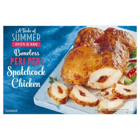 Iceland Boneless Peri Peri Spatchcock Chicken 1 1kg Chicken Iceland Foods