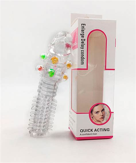 Capa Peniana Enlarge Delay Esferas E Texturas 14cm Aline Lingerie