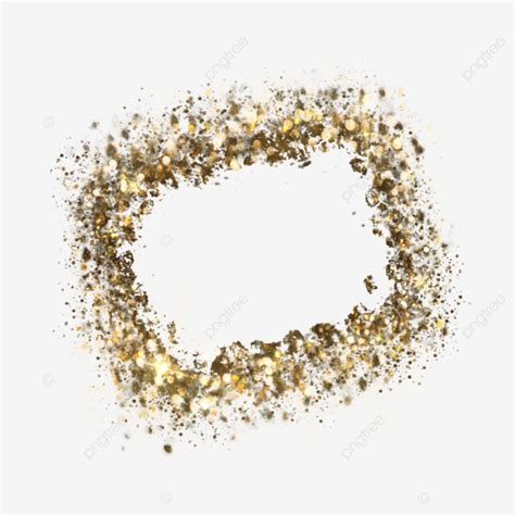 Border Glitter Sequin Effect Frame Flash Sequins Png Transparent