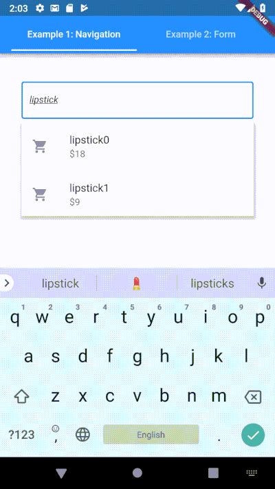 Top Flutter Autocomplete Type Ahead Search Field Packages Flutter Gems