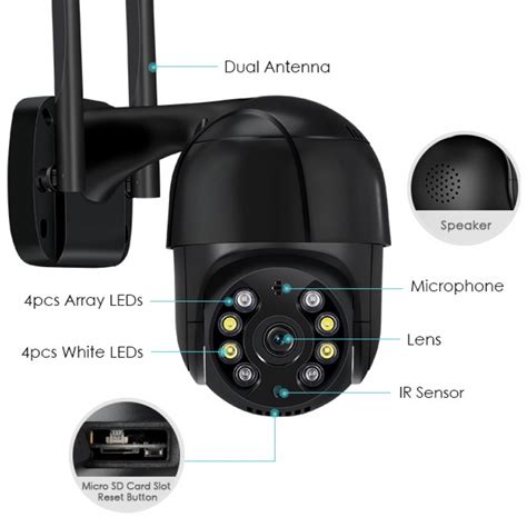 C Mera De Seguran A Ip Wifi Mpx Externa Ptz Leds Speed Dome Prova