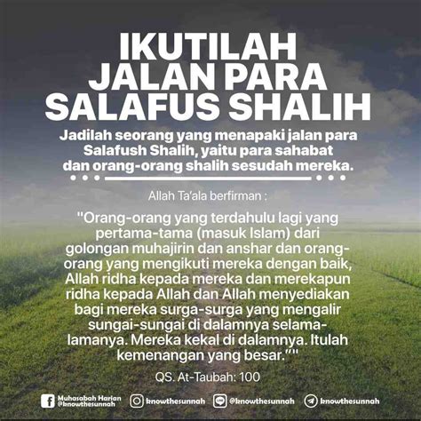 Ikutilah Jalan Para Salafush Shalih Atmago