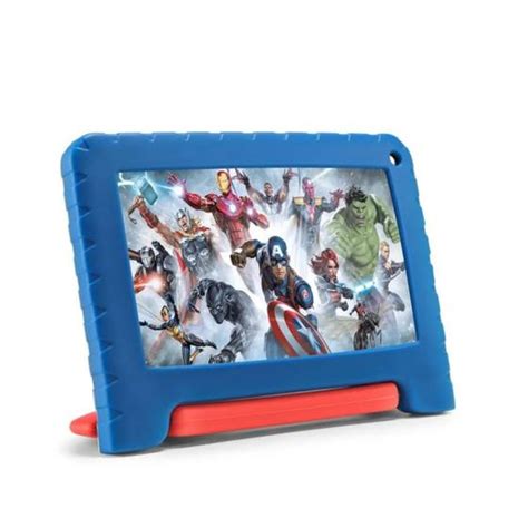 Tablet Infantil Avengers Gb Ram Gb Tela Pol Case Wi Fi