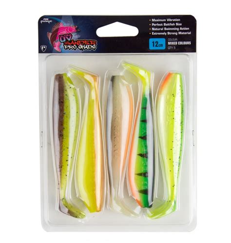 Fox Rage Ultra Uv Zander Pro Shad Single Colour Packs Cm Pcs