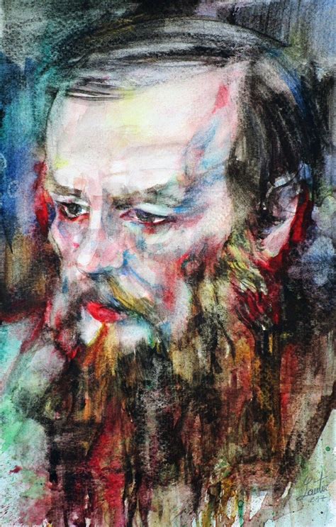 Fyodor Dostoevsky Watercolor Portrait Poster Various Sizes Available Art Print Writer Works