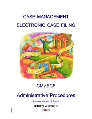 Fillable Online Cm Ecf Administrative Procedures Fax Email Print