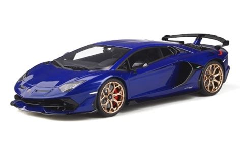 Diecast Model Cars Lamborghini Aventador 1 18 Gt Spirit Svj Metallic