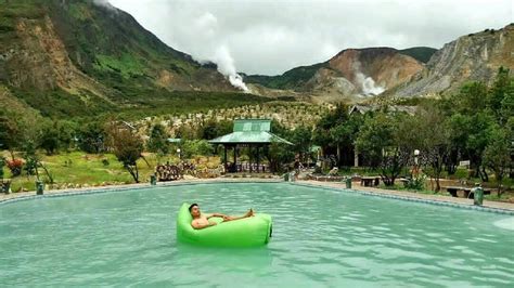 Kolam Renang Gunung Papandayan Garut Sensasi Berendam Air Panas Bonus