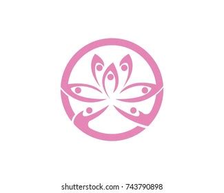 Lotus Flower Logos Vector Stock Vector Royalty Free