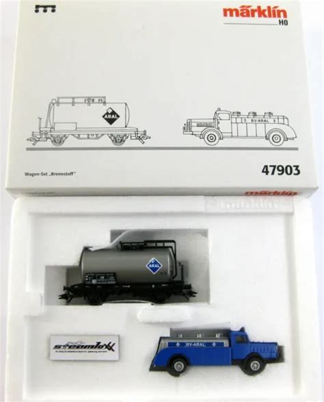 MÄRKLIN 47903 H0 Wagen Set Brennstoff Kesselwagen Aral mit OVP X00001