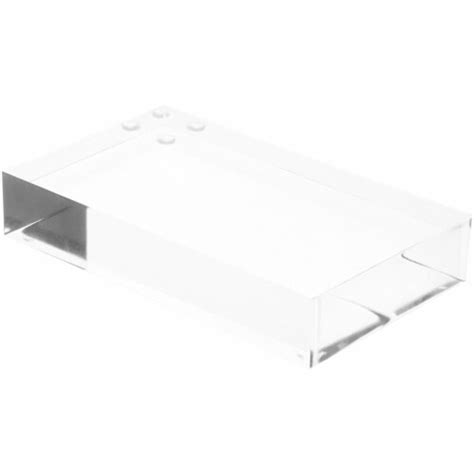 Plymor Clear Polished Acrylic Rectangular Display Block 1 H X 3 W X 5 D 2 Pack 1 X 3 X 5