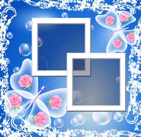 En La Misma Serie Con Design Photo Frames With Bubbles And