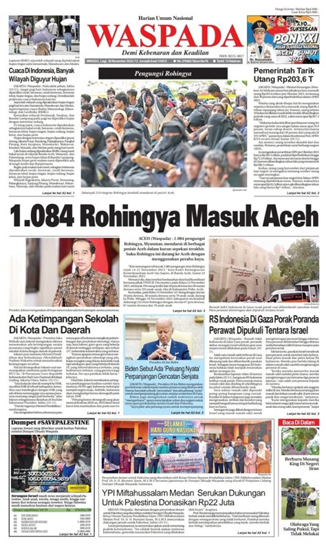 Waspada Minggu November Epaper Harian Waspada