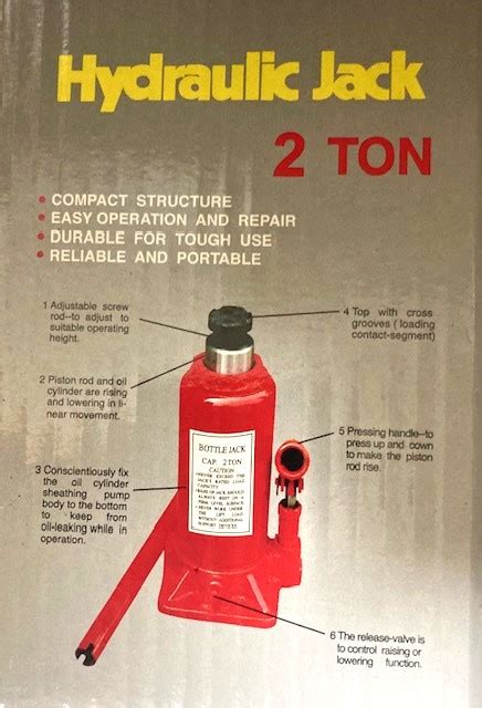 2 Ton Hydraulic Bottle Jack Tool House Ltd