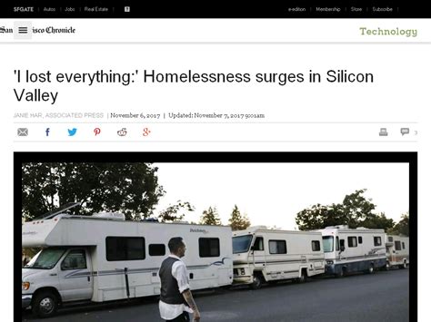 I Lost Everything Homelessness Surges In Silicon Valley San