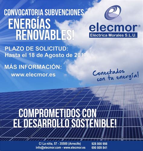 SUBVENCIONES DE AUTOCONSUMO MEDIANTE SISTEMAS DE ENERGÍAS RENOVABLES