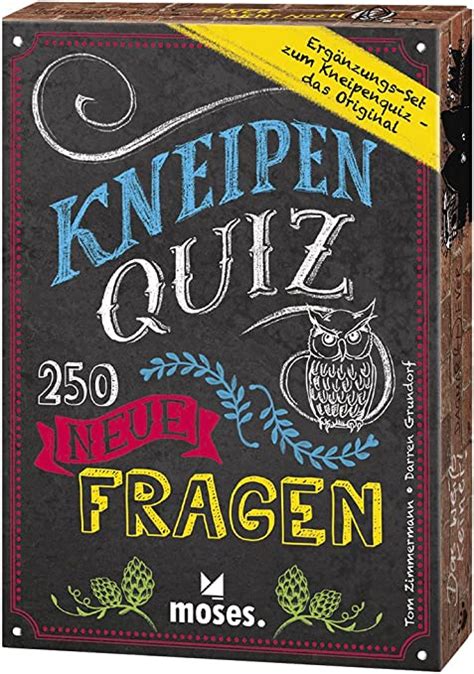 Moses Kneipenquiz Neue Fragen Pub Quiz F R Einen Geselligen