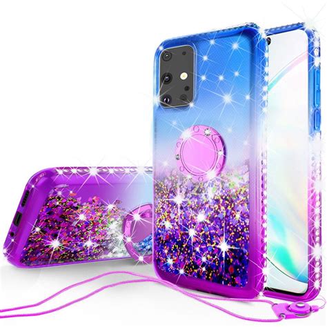 Soga Rhinestone Liquid Quicksand Cover Cute Girl Phone Case Compatible