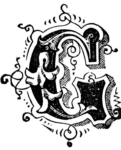 G Ornamental Letter Clipart Etc