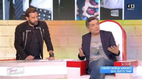 Tpmp Thierry Moreau De Retour Cyril Hanouna En Dit Plus Purepeople