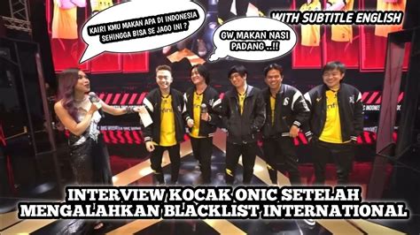 Interview Onic Setelah Menang Melawan Blacklist International