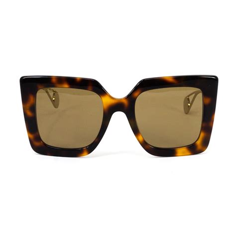 Women S Rectangular Sunglasses Tortoise Gucci Touch Of Modern