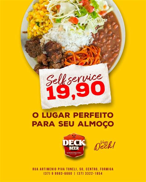 Deck - 🍽️ Deck Beer: O lugar perfeito para o seu almoço! 😋 Almoço self