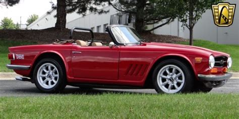 1973 Triumph TR6 12115 Miles Red Convertible 400 CID V8 5-Speed Manual ...