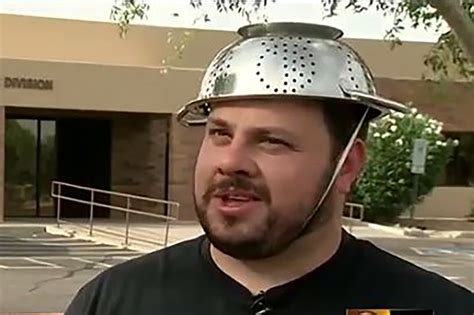 Pastafarian In Hot Water For Wearing Colander In Drivers License Photo