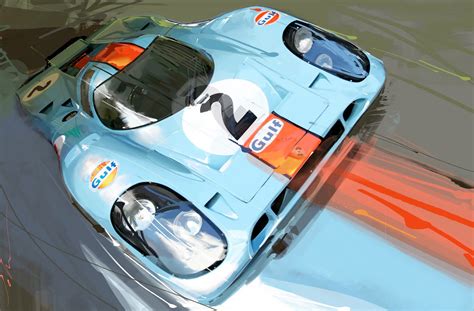 1970 NO. 2 GULF PORSCHE 917 :: John Krsteski | Megadeluxe | For The ...