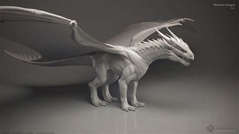 Western Dragon Highpoly Sculpture 3d Model Cgtrader