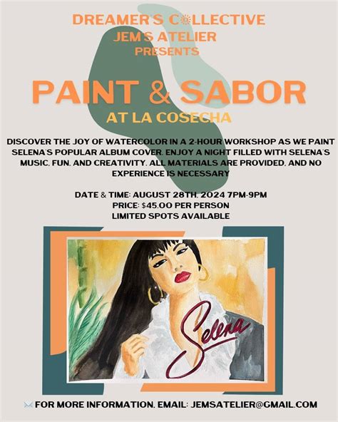 Paint Sabor Selena S Amor Prohibido Album Cover Union Market District