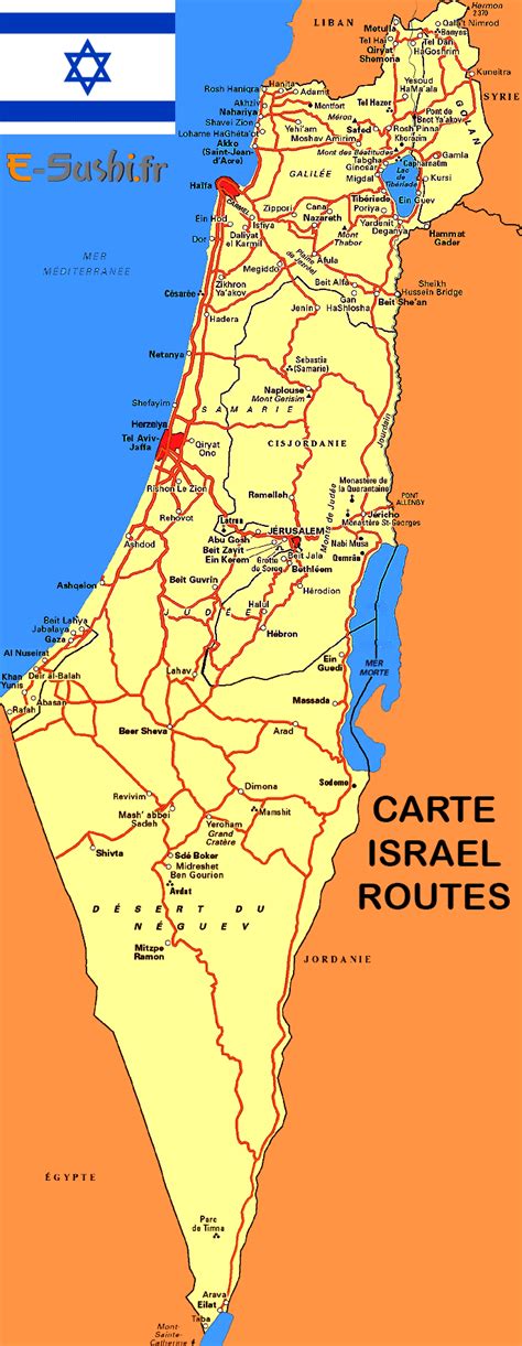 Carte Israel Image Et Plan Arts Et Voyages