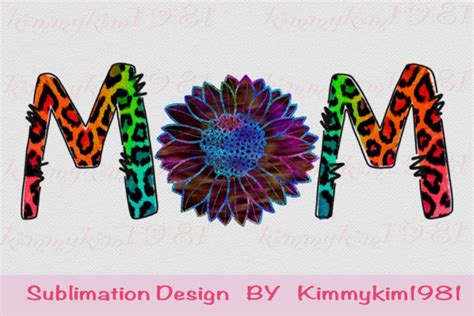 Mom Colorful Leopards Sublimation Png Graphic By Kimmykim1981