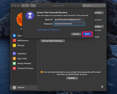 How To Reset Screen Time Passcode On Mac