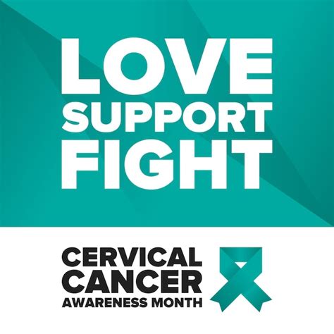 Premium Vector Cervical Cancer Awareness Month Woman Healthcare