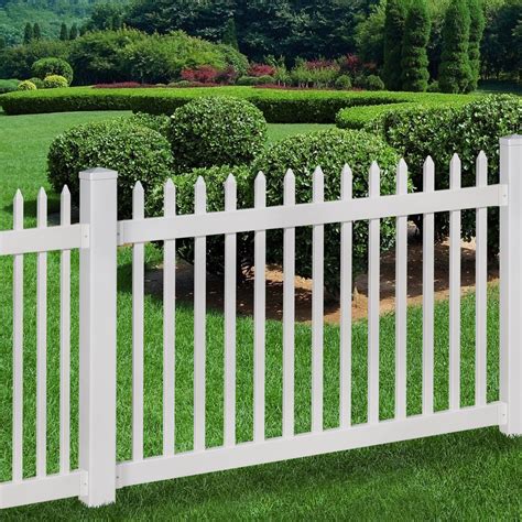 Nantucket Vinyl Picket Fence With Post And Pipe Anchor Kit Wayfair