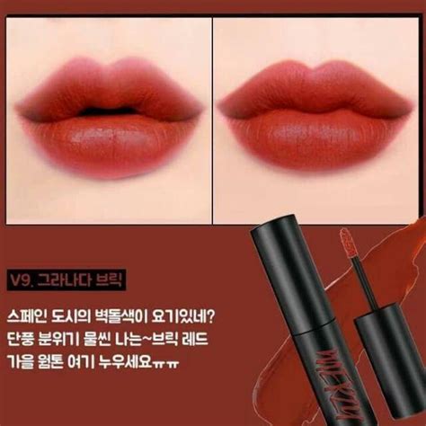 Son Kem Merzy The First Velvet Tint 4 5g V9 Granada Brick Đỏ cam trầm