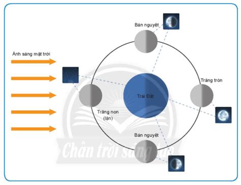 Đáp án Lý thuyết Các hình dạng nhìn thấy của Mặt Trăng