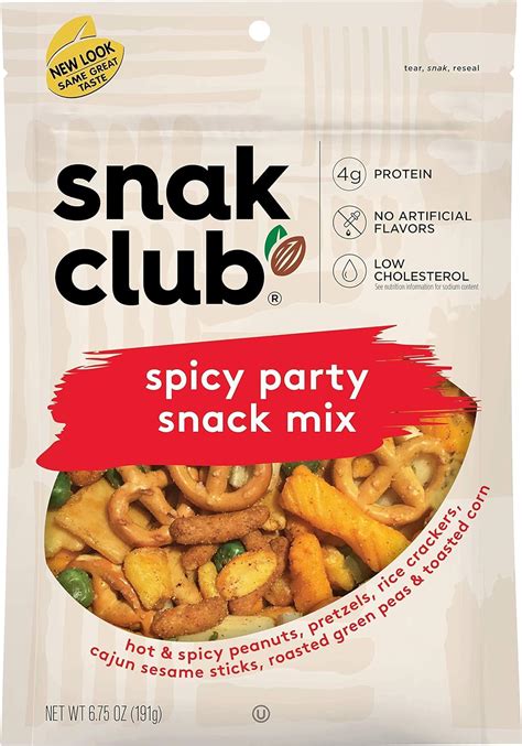 Snak Club Spicy Party Snack Mix 675 Ounce Pack Of 6 Amazonca