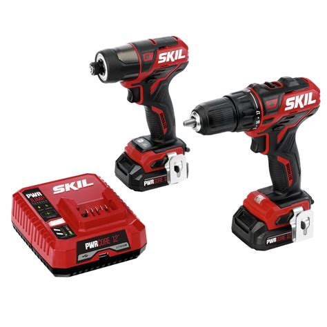 Free Shipping Skil Pwr Core 12‚Ñ¢ Brushless 12 Volt Cordless Drill Driver And Impact Driver Kit