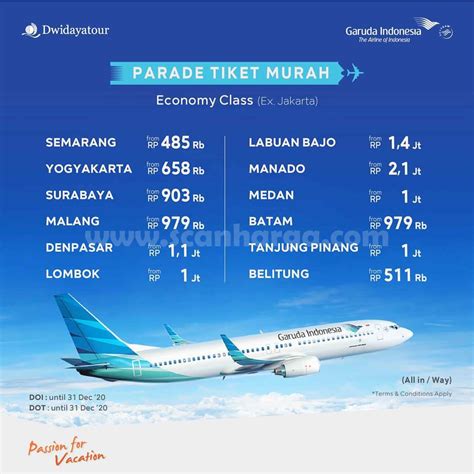 Garuda Indonesia Promo Parade Tiket Murah Scanharga