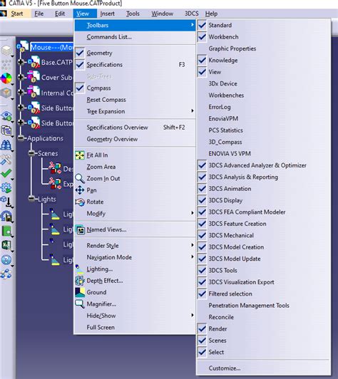 All Menus And Toolbars Are Missing In CATIA How Do I Get 47 OFF