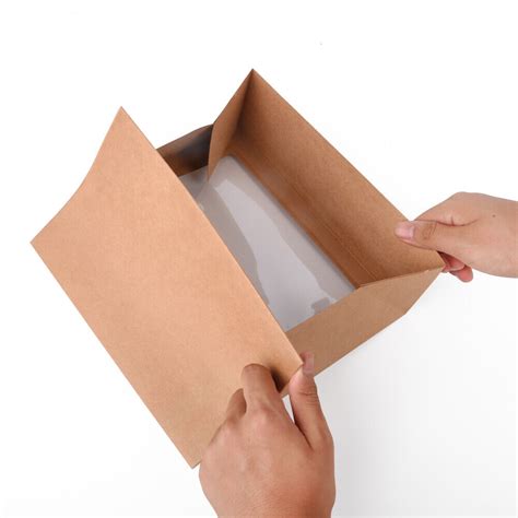 Ewtshop Cupcakeboxen St Ck Aus Kraftpapier Mit Sichtfenster F R