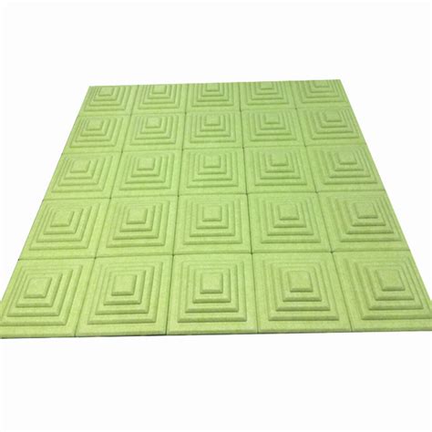 Sound Absorbing Polyester Fiber 3D Acoustic Wall Panels For Cinema KTV